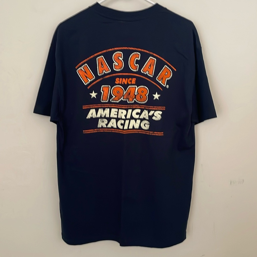 NASCAR T-shirt NWT Sz Lg Navy Blue